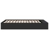vidaXL Cadre de lit sans matelas noir 135x190 cm