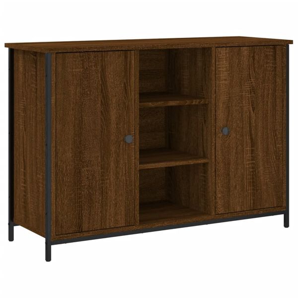 vidaXL Buffet ch&ecirc;ne marron 100x35x70 cm bois d'ing&eacute;nierie