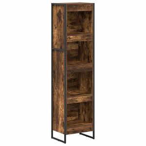 vidaXL Biblioth&egrave;que 40 x 30 x 155 cm Bois d'ing&eacute;nierie Ch&ecirc;ne Fum&eacute;