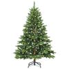 vidaXL Sapin de Noël artificiel avec 150 LED Vert 150 cm PE et PVC
