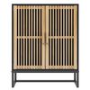 vidaXL Buffet noir 60x30x75 cm bois d'ingénierie