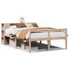 vidaXL Lit biblioth&egrave;que sans matelas 135x190 cm bois de pin massif