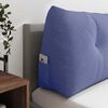 vidaXL Coussin de Dos Bleu denim 180 x 24 x 50 cm tissu