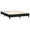 vidaXL Sommier &agrave; lattes de lit avec matelas Noir 140x200 cm Tissu