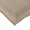 vidaXL Coussin Taupe 60 x 60 x 12 cm Tissu Oxford