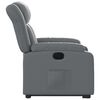 vidaXL Fauteuil inclinable &eacute;lectrique gris similicuir