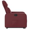 vidaXL Fauteuil inclinable Rouge bordeaux Similicuir