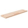 vidaXL Panneau d'&eacute;tag&egrave;re 80x20x2,5 cm Bois de ch&ecirc;ne massif non trait&eacute;