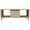 vidaXL Table basse Chêne sonoma 90x50x36,5 cm Bois d'ingénierie