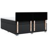 vidaXL Sommier &agrave; lattes de lit avec matelas Noir 180x200 cm Similicuir