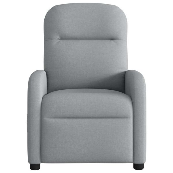 vidaXL Fauteuil inclinable Gris clair Tissu
