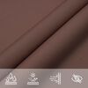 vidaXL Voile de parasol tissu oxford triangulaire 5x5x6 m marron