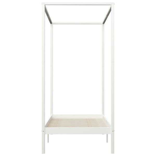 vidaXL Cadre de lit &agrave; baldaquin sans matelas bois massif 90x200 cm