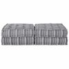 vidaXL Canap&eacute; modulaire 2 pcs Impression Grise 140 x 70 x 36 cm tissu