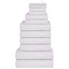 vidaXL Ensemble de serviettes FROGN 12 pcs blanc 360 g/m&sup2;