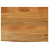 vidaXL Dessus de table &agrave; bord vivant 80x60x3,8 cm bois massif manguier