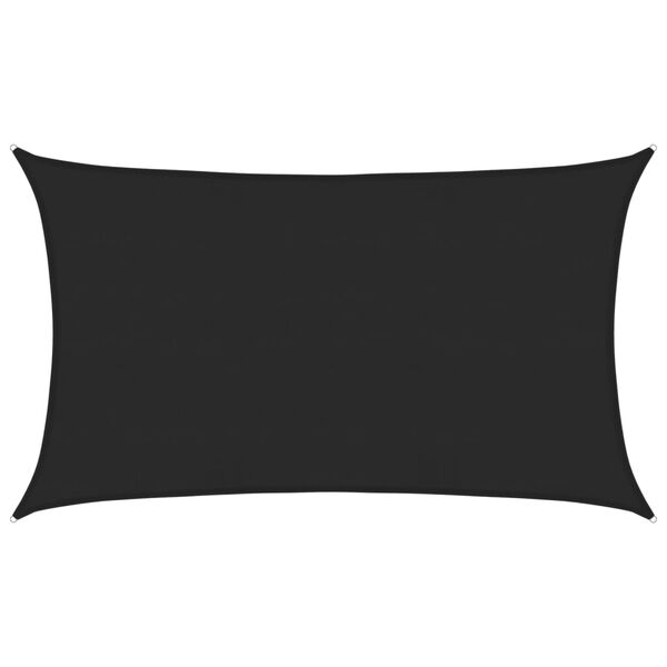 vidaXL Voile d'ombrage 160 g/m&sup2; Noir 5x8 m PEHD