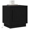 vidaXL Cabinet de chevet Noir 44 x 34,5 x 45 cm Bois d'ing&eacute;nierie