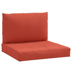 vidaXL Coussins de palette lot de 2 rouge m&eacute;lang&eacute; tissu