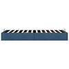 vidaXL Cadre de lit ottoman sans matelas bleu 90x190 cm tissu