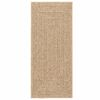 vidaXL Tapis ZIZUR 80x200 cm aspect de jute int&eacute;rieur et ext&eacute;rieur