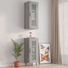 vidaXL Armoire murale suspendue Sonoma gris 34,5x34x90 cm