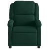 vidaXL Fauteuil de massage inclinable vert foncé velours