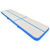 vidaXL Tapis gonflable de gymnastique avec pompe 800x100x20cm PVC Bleu