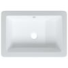 vidaXL &Eacute;vier salle de bain blanc 46,5x35x18 cm rectangulaire c&eacute;ramique