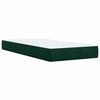 vidaXL Sommier &agrave; lattes de lit avec matelas Vert fonc&eacute; 90x200 cm