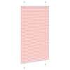 vidaXL Store plissé rose 75x150 cm largeur du tissu 74,4 cm polyester