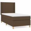 vidaXL Sommier &agrave; lattes de lit avec matelas Marron fonc&eacute; 100x200 cm