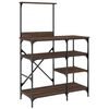 vidaXL Support de boulanger ch&ecirc;ne marron 90x40x132 cm