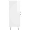 vidaXL Buffet Blanc brillant 34,5x34x90 cm Bois d'ing&eacute;nierie