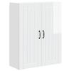 vidaXL Meuble mural LUCCA Blanc brillant 80 x 31 x 100 cm