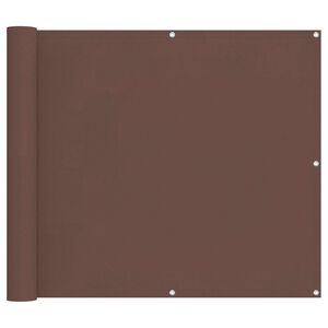vidaXL &Eacute;cran de balcon Marron 90 x 200 cm Tissu Oxford