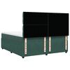 vidaXL Sommier &agrave; lattes de lit et matelas Vert fonc&eacute; 200x200cm Velours