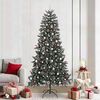 vidaXL Sapin de No&euml;l artificiel Vert 240 cm PVC, plastique et acier