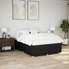 vidaXL Cadre de lit sans matelas noir 140x190 cm tissu