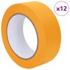 vidaXL Rubans de masquage pour peintre 12 pc Jaune 38mm x 50m Papier