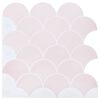 vidaXL Carreau &eacute;cailles de poisson 20 pc Rose clair 30 x 30 cm
