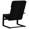 vidaXL Chaise de relaxation Noir Tissu