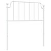 vidaXL T&ecirc;te de lit de remplacement m&eacute;tal blanc 90 cm