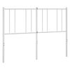 vidaXL T&ecirc;te de lit de remplacement m&eacute;tal blanc 120 cm
