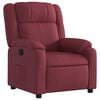 vidaXL Fauteuil inclinable Rouge bordeaux Tissu