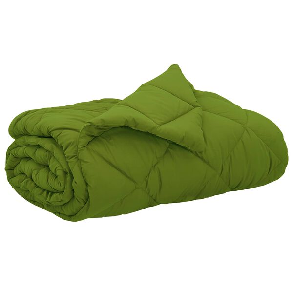 vidaXL Duvet d'&eacute;t&eacute; simple Vert 200 x 200 cm Microfibre