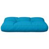 vidaXL Coussin de palette bleu 50x40x12 cm tissu