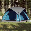 vidaXL Tente de camping de cabine 4 personnes bleu imperm&eacute;able