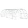 vidaXL Poulailler Argent&eacute; 800 x 300 x 200 cm Acier galvanis&eacute;