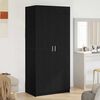 vidaXL Armoire Ch&ecirc;ne noir 80 x 50,5 x 180 cm Bois d'ing&eacute;nierie